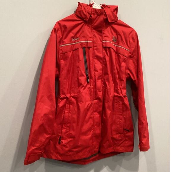 Oobe Chick-fil-a Jacket Coat Size Small Red Team Member Uniform Infiniti Rain - Picture 1 of 15